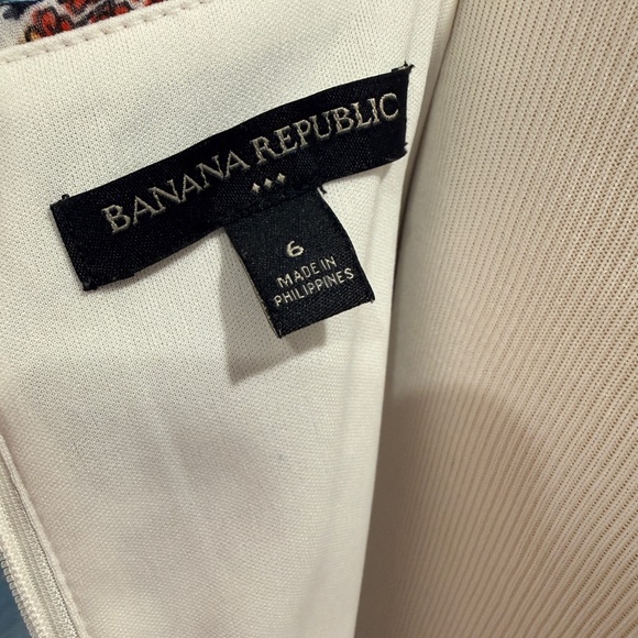 Banana Republic Black, Red, Brown Patterned Maxi Dress - Picture 7 of 7